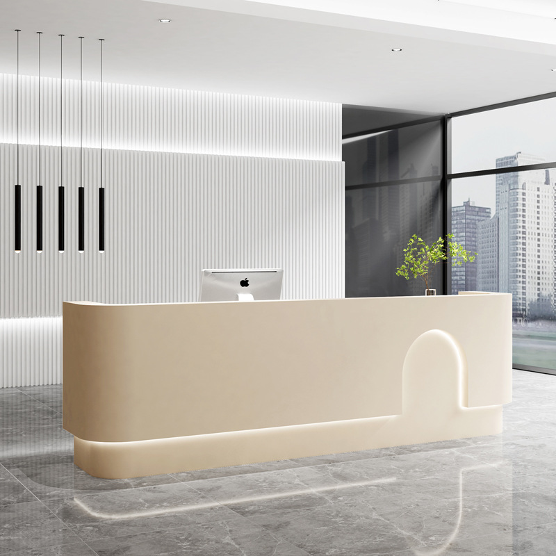 Reception Desk Counter - Simple Beauty Salon Checkout Counter Medical