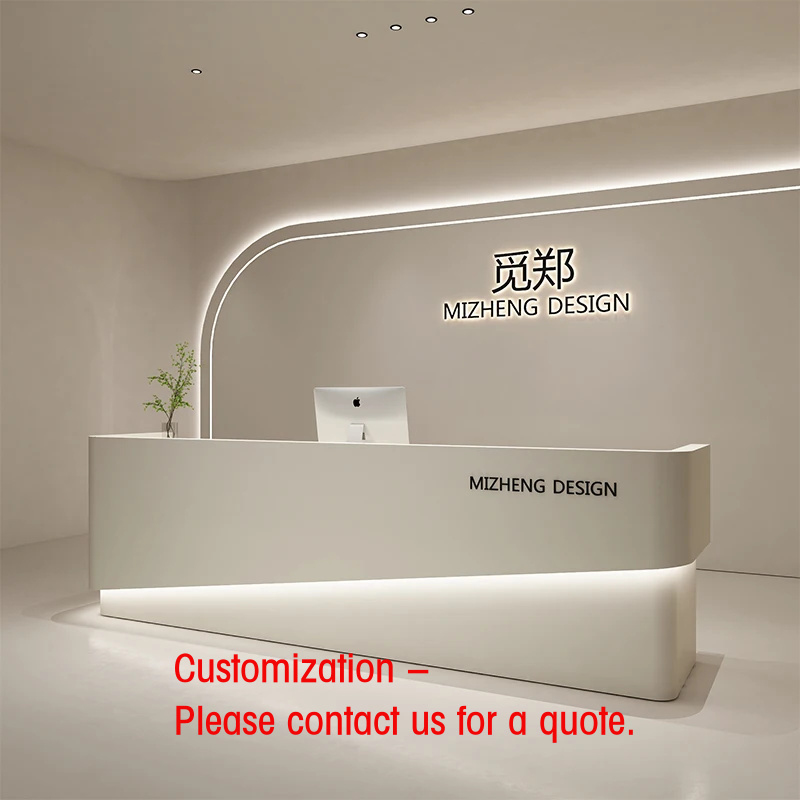 Reception Desk Counter - custom.Modern Simple MDF Reception Counter Department