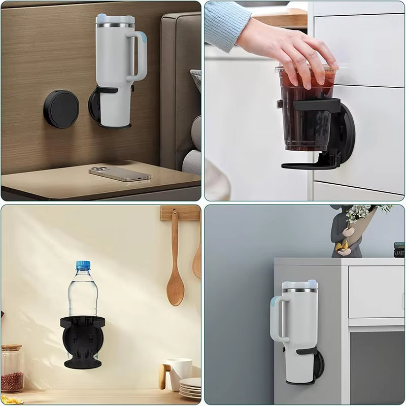 Wall Mounted Desk Fold - Folding Cup Holder Office Desk Cabinet