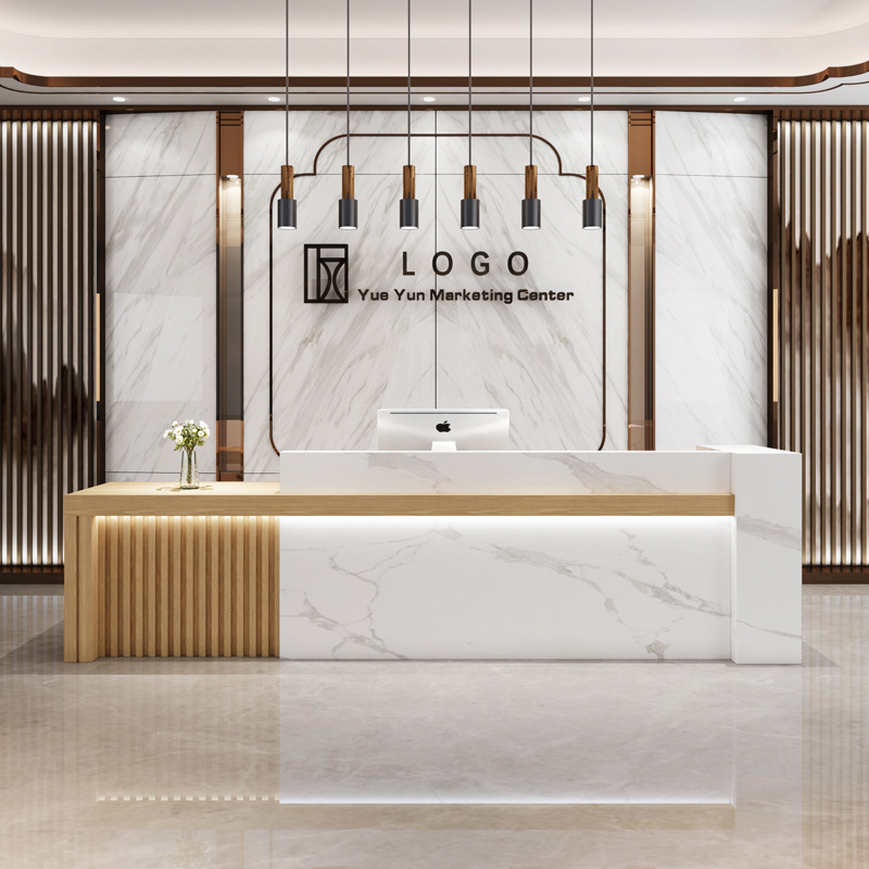 Reception Desk Counter - Company Front Desk Checkout Counters Clothing