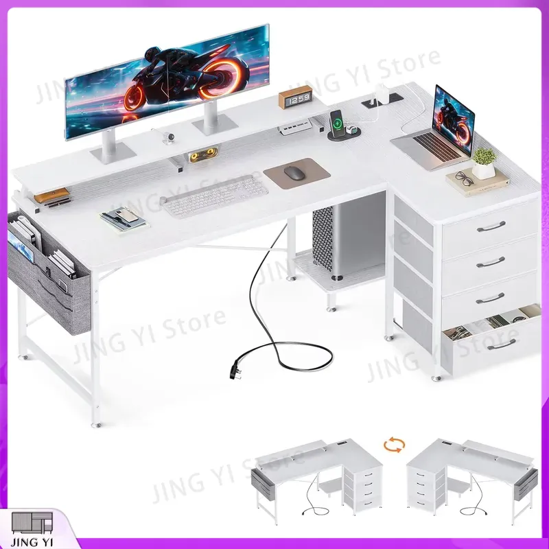 L Shaped Computer Desk 160x80c - đánh giá và giá Office Furniture Outlet