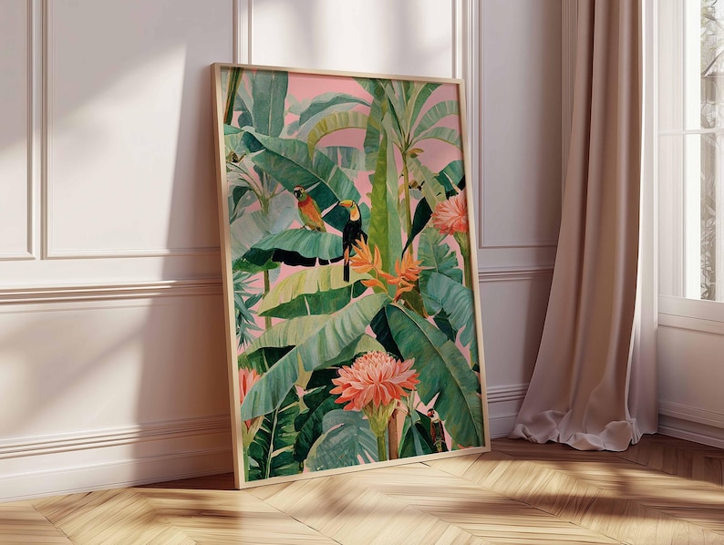 1pc Retro Tropical Canvas Post - đánh giá và giá Office Furniture Direct