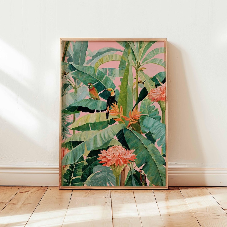 1pc Retro Tropical Canvas Post - đánh giá và giá Office Furniture Direct