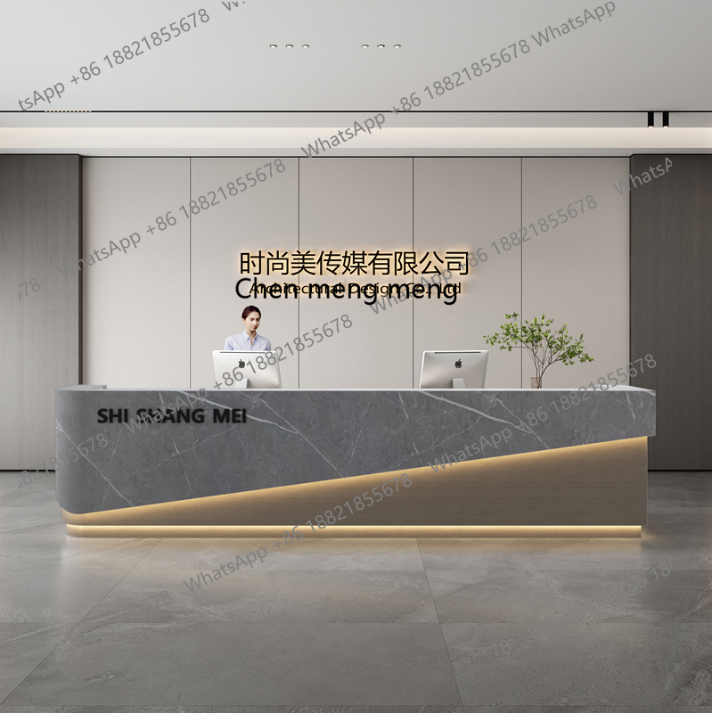 X188 Simple and modern hotel l - đánh giá và giá Reception Desk Counter