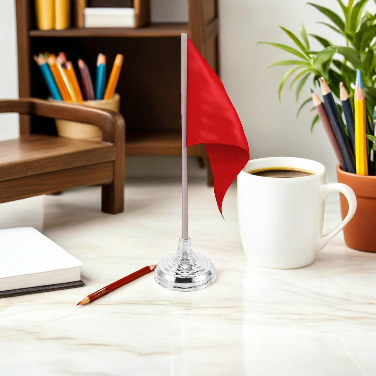 12Pcs Silver Mini Desk Flag St - đánh giá và giá Office Furniture Direct