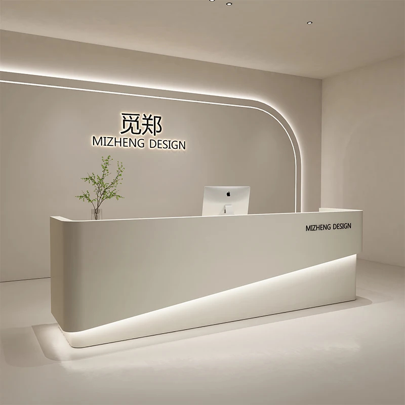 custom.Modern Simple MDF Recep - đánh giá và giá Reception Desk Counter