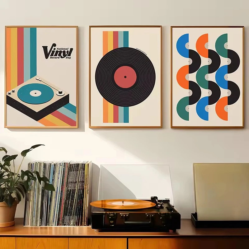 Mid Century Vinyl Record Canva - đánh giá và giá Office Furniture Direct