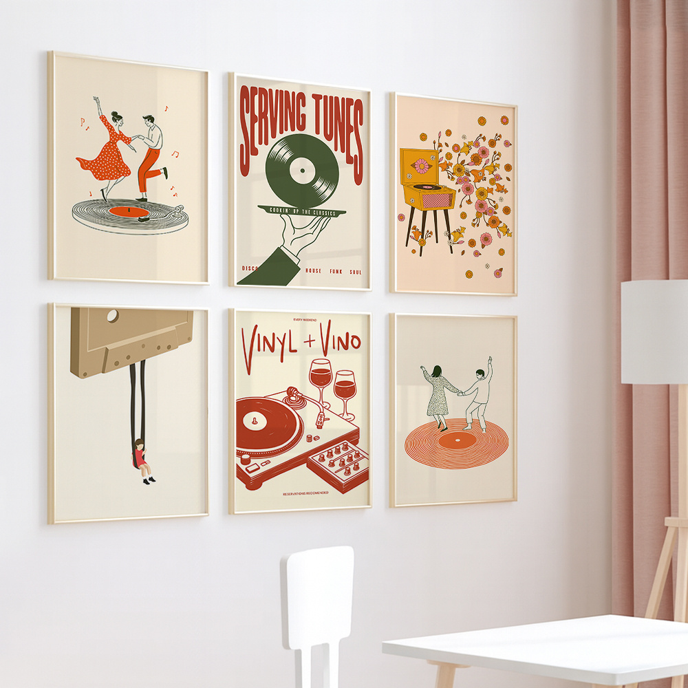 1pc Vintage Music Canvas Poste - đánh giá và giá Office Furniture Direct