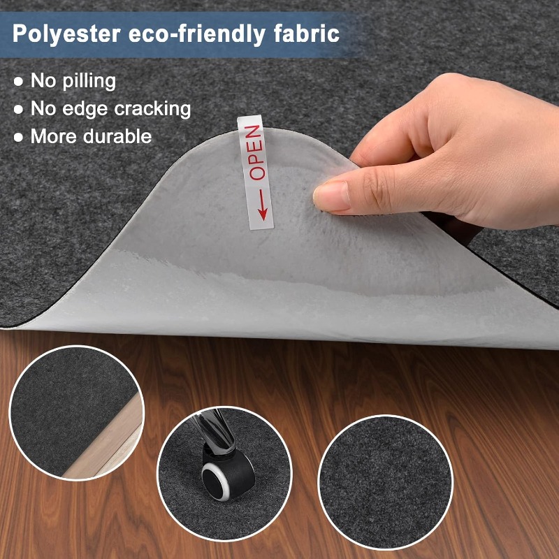 Large Anti-Slip Office Chair M - đánh giá và giá Chair Mat Hard Floor