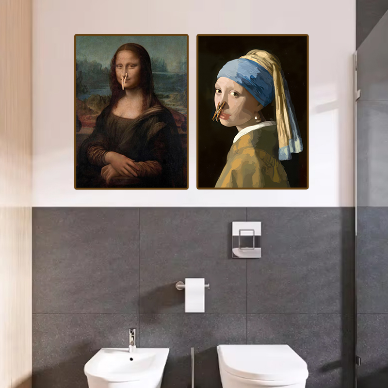 1pc Funny Abstract Bathroom To - đánh giá và giá Office Furniture Direct