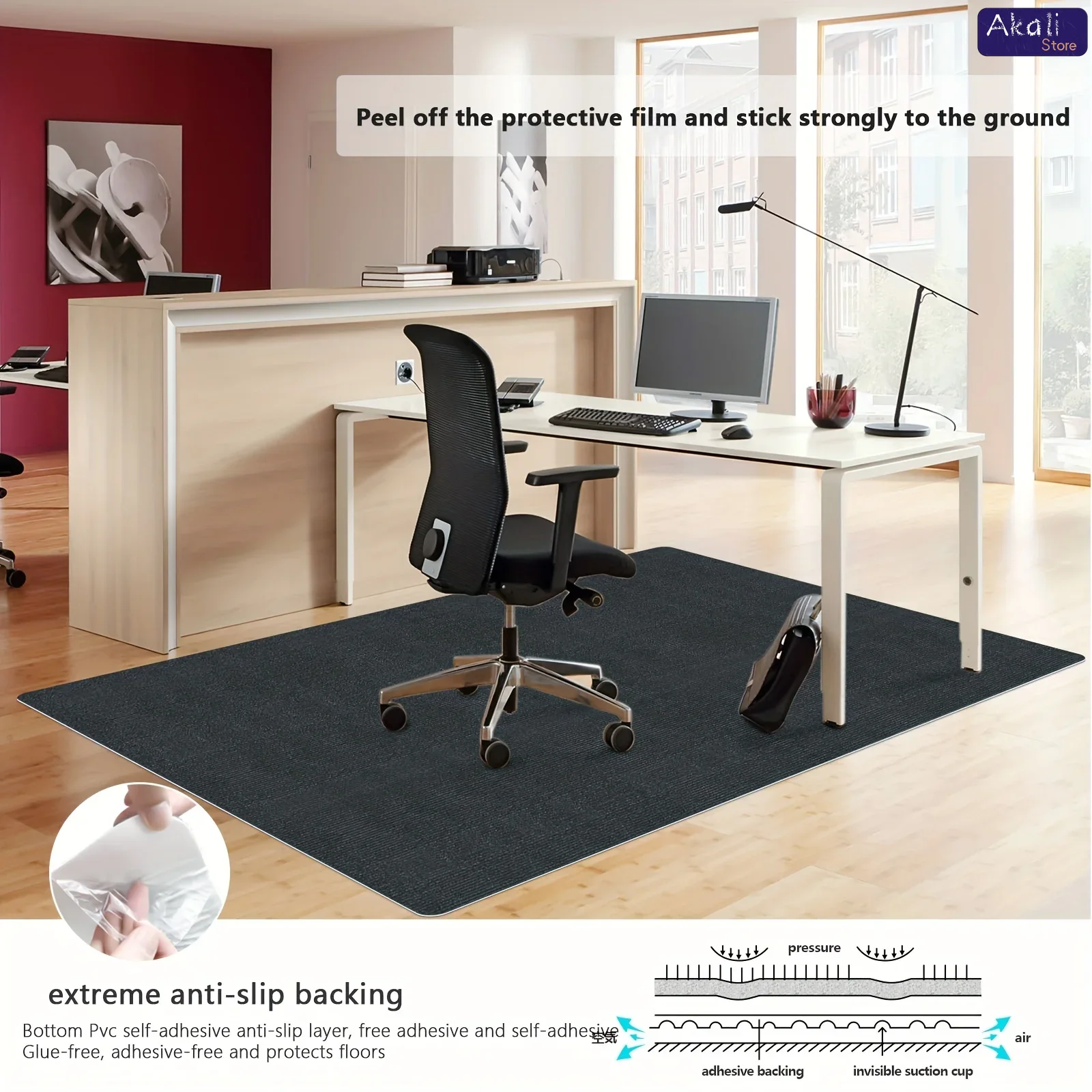Large Size Office Chair Mat An - đánh giá và giá Chair Mat Hard Floor