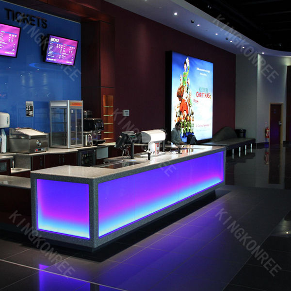 Translucent LED Home Bar Count - đánh giá và giá Reception Desk Counter