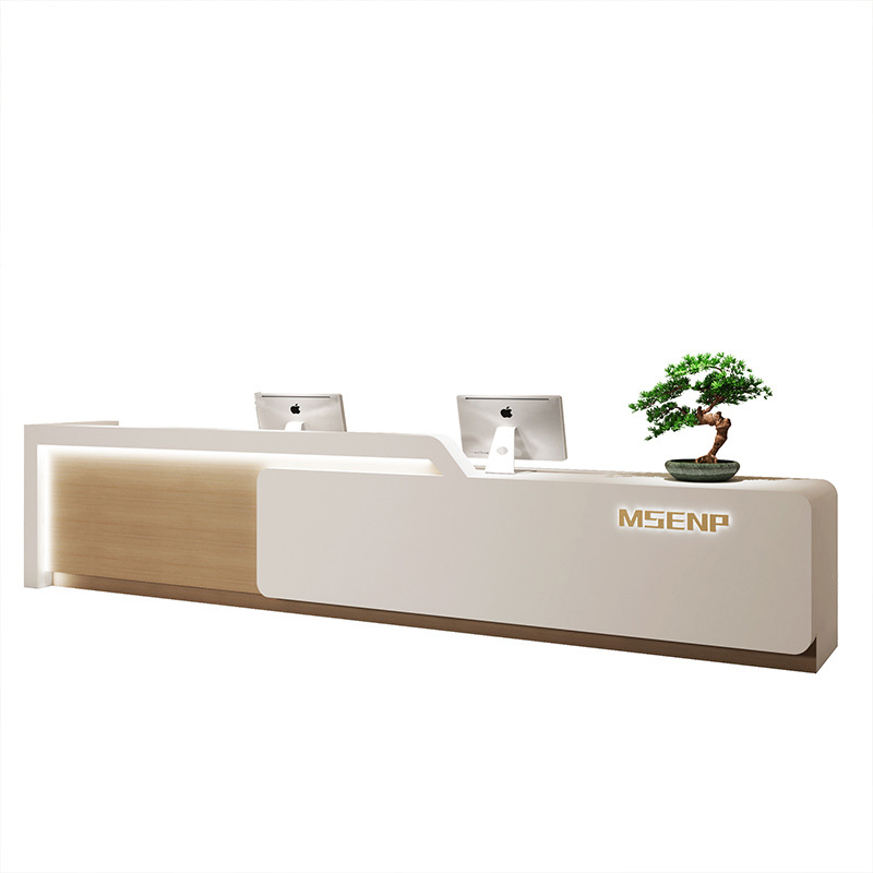 High-end Modern Checkout Count - đánh giá và giá Reception Desk Counter