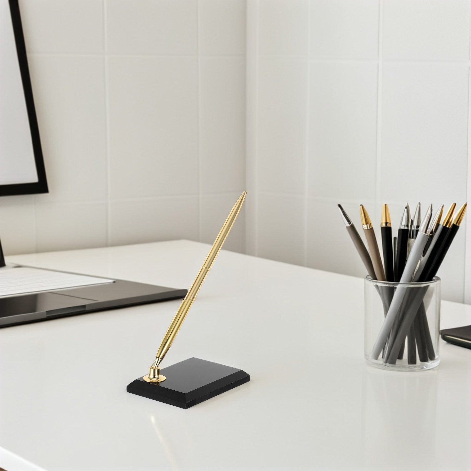 Premium Desk Signature Pen wit - đánh giá và giá Reception Desk Counter