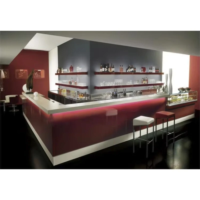 Modern Coffee Shop Design bar  - đánh giá và giá Reception Desk Counter